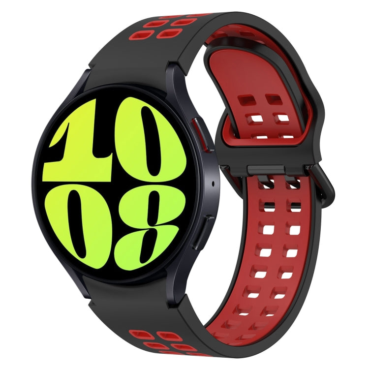 Two-Color Breathable Silicone Watch Band, For Samsung Galaxy Watch 6 40mm, For Samsung Galaxy Watch 6 Classic 43mm