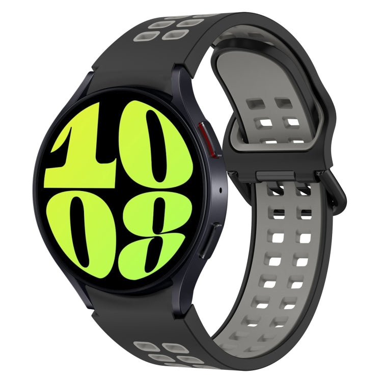 Two-Color Breathable Silicone Watch Band, For Samsung Galaxy Watch 6 40mm, For Samsung Galaxy Watch 6 Classic 43mm