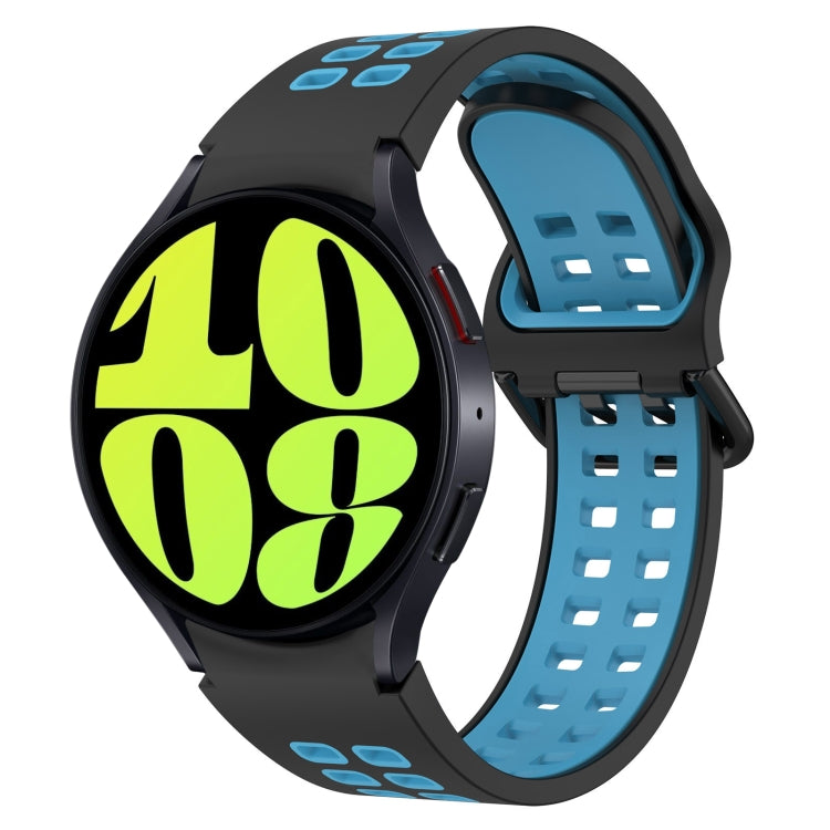 Two-Color Breathable Silicone Watch Band, For Samsung Galaxy Watch 6 40mm, For Samsung Galaxy Watch 6 Classic 43mm