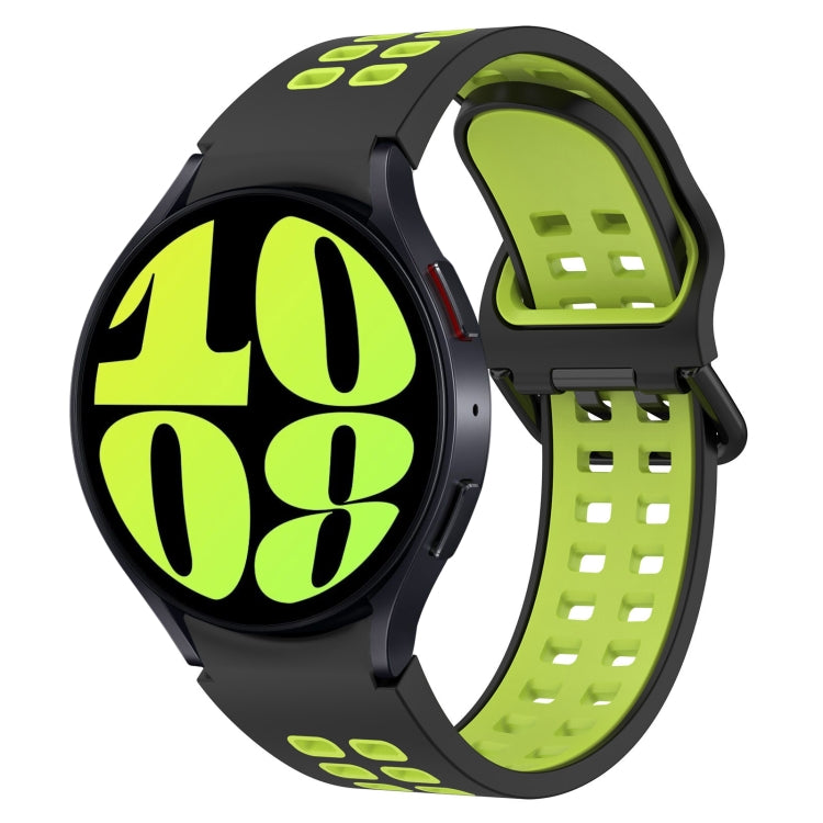 Two-Color Breathable Silicone Watch Band, For Samsung Galaxy Watch 6 40mm, For Samsung Galaxy Watch 6 Classic 43mm