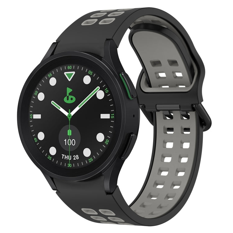 Two-Color Breathable Silicone Watch Band, For Samsung Galaxy watch 5 Pro Golf Edition, For Samsung Galaxy watch 5 Golf Edition