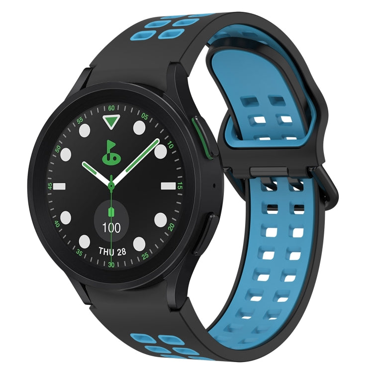 Two-Color Breathable Silicone Watch Band, For Samsung Galaxy watch 5 Pro Golf Edition, For Samsung Galaxy watch 5 Golf Edition
