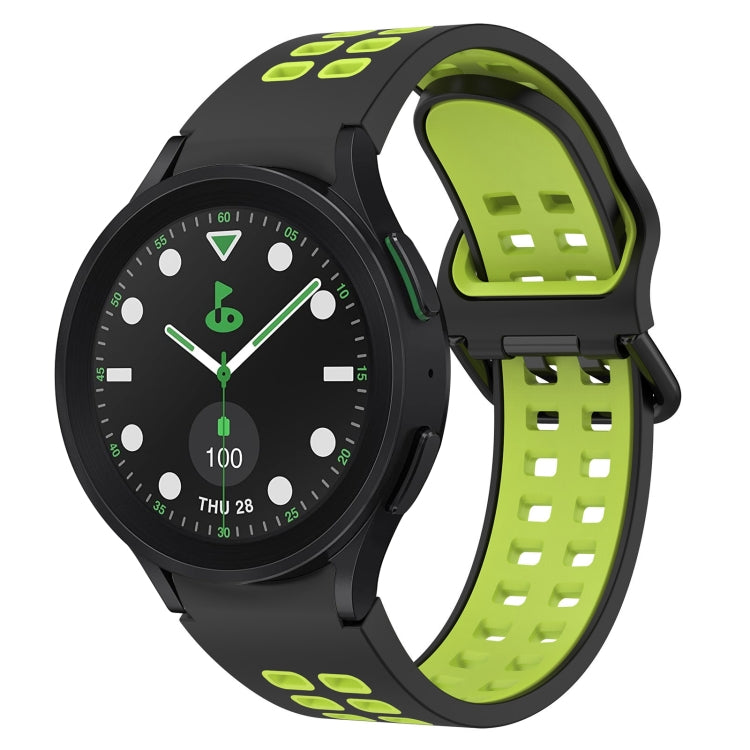 Two-Color Breathable Silicone Watch Band, For Samsung Galaxy watch 5 Pro Golf Edition, For Samsung Galaxy watch 5 Golf Edition