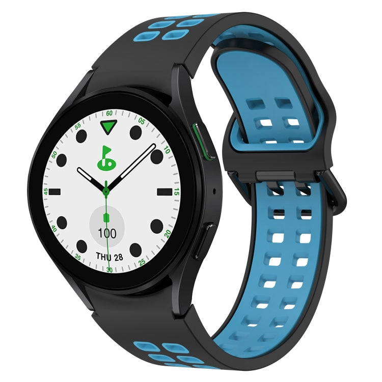 Two-Color Breathable Silicone Watch Band, For Samsung Galaxy watch 5 Pro Golf Edition, For Samsung Galaxy watch 5 Golf Edition