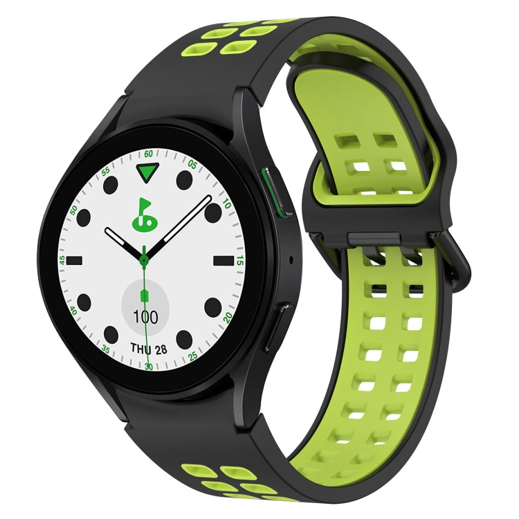 Two-Color Breathable Silicone Watch Band, For Samsung Galaxy watch 5 Pro Golf Edition, For Samsung Galaxy watch 5 Golf Edition