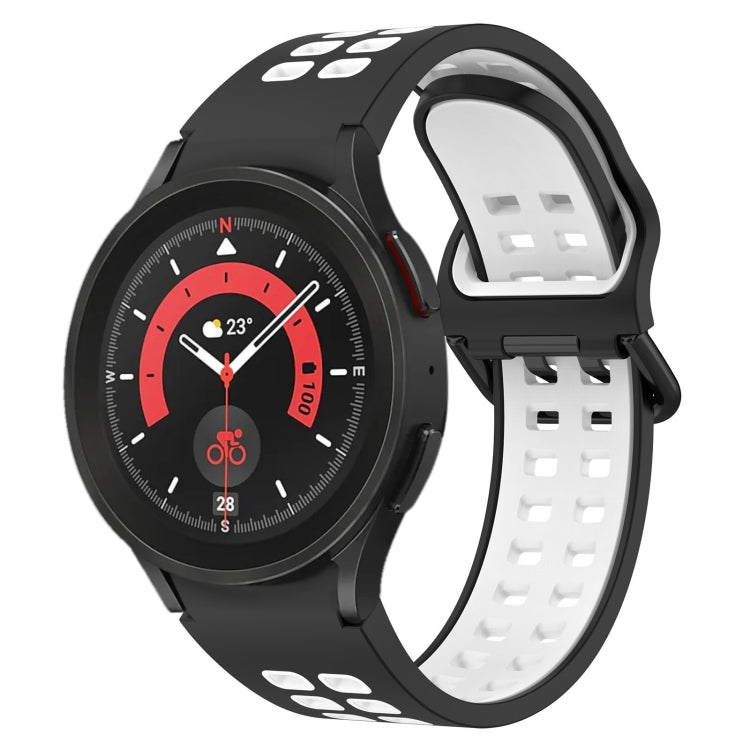 Two-Color Breathable Silicone Watch Band, For Samsung Galaxy Watch 5 44mm, For Samsung Galaxy Watch 5 Pro 45mm