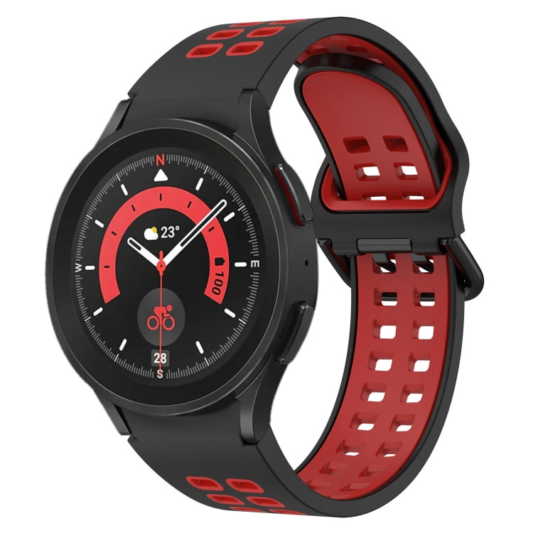 Two-Color Breathable Silicone Watch Band, For Samsung Galaxy Watch 5 44mm, For Samsung Galaxy Watch 5 Pro 45mm