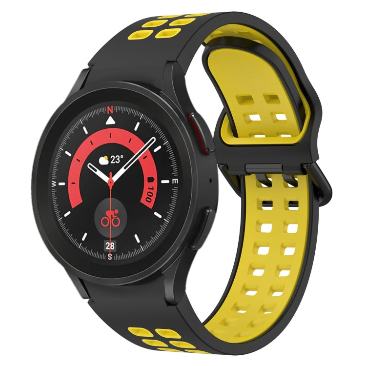 Two-Color Breathable Silicone Watch Band, For Samsung Galaxy Watch 5 44mm, For Samsung Galaxy Watch 5 Pro 45mm