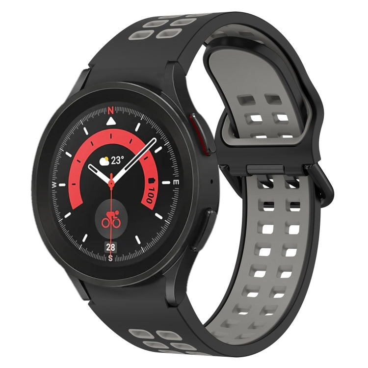 Two-Color Breathable Silicone Watch Band, For Samsung Galaxy Watch 5 44mm, For Samsung Galaxy Watch 5 Pro 45mm