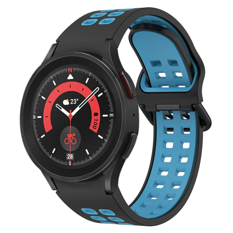 Two-Color Breathable Silicone Watch Band, For Samsung Galaxy Watch 5 44mm, For Samsung Galaxy Watch 5 Pro 45mm