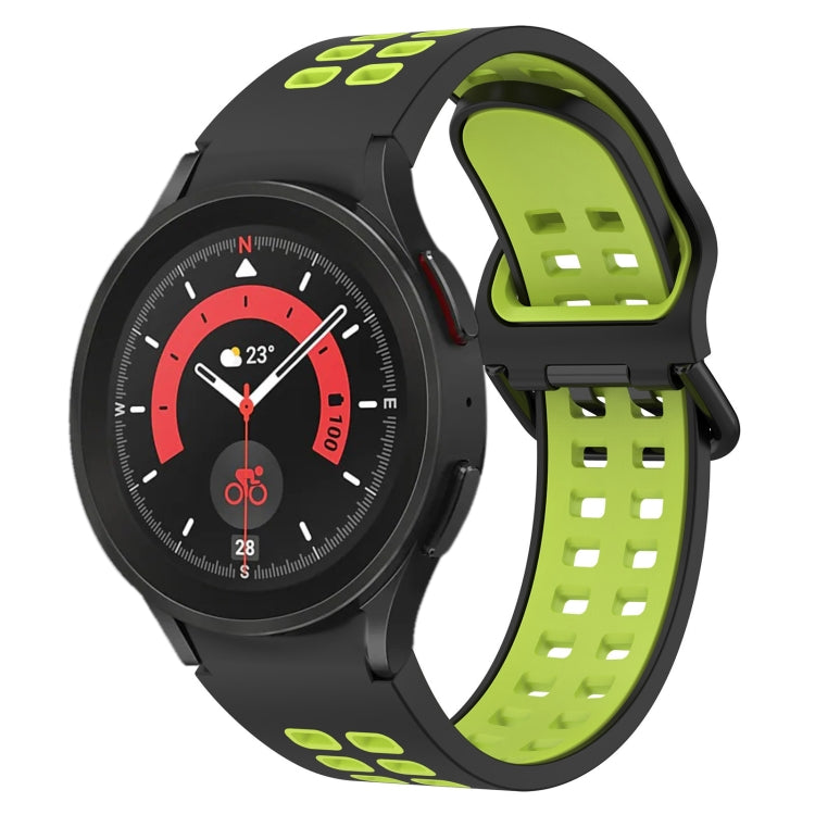 Two-Color Breathable Silicone Watch Band, For Samsung Galaxy Watch 5 44mm, For Samsung Galaxy Watch 5 Pro 45mm