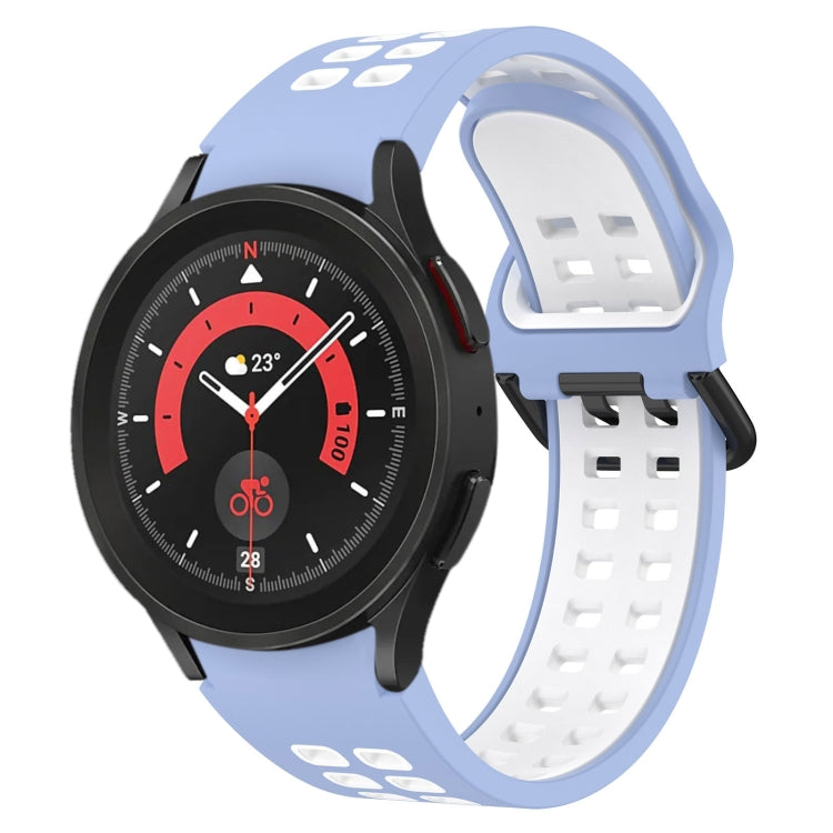 Two-Color Breathable Silicone Watch Band, For Samsung Galaxy Watch 5 44mm, For Samsung Galaxy Watch 5 Pro 45mm