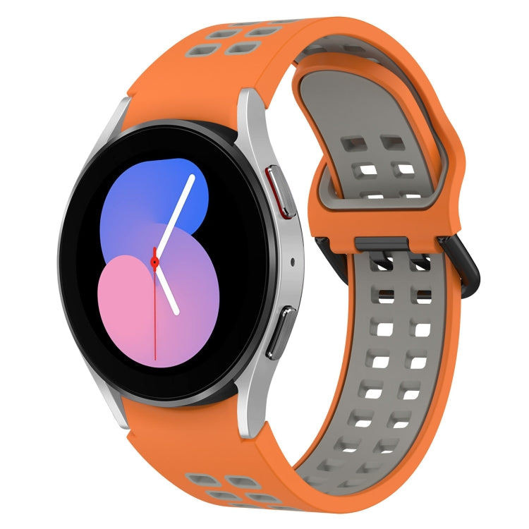 Two-Color Breathable Silicone Watch Band, For Samsung Galaxy Watch 5 40mm, For Samsung Galaxy Watch 4 44mm