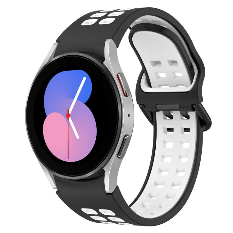 Two-Color Breathable Silicone Watch Band, For Samsung Galaxy Watch 5 40mm, For Samsung Galaxy Watch 4 44mm