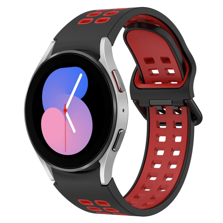 Two-Color Breathable Silicone Watch Band, For Samsung Galaxy Watch 5 40mm, For Samsung Galaxy Watch 4 44mm