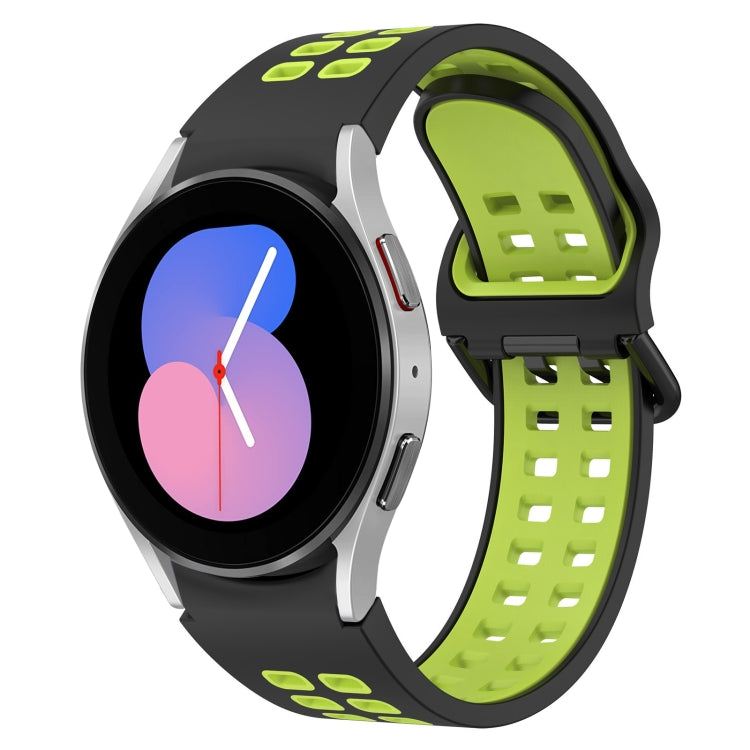 Two-Color Breathable Silicone Watch Band, For Samsung Galaxy Watch 5 40mm, For Samsung Galaxy Watch 4 44mm