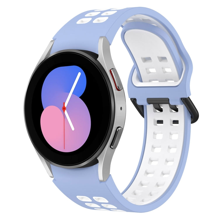 Two-Color Breathable Silicone Watch Band, For Samsung Galaxy Watch 5 40mm, For Samsung Galaxy Watch 4 44mm