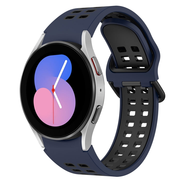 Two-Color Breathable Silicone Watch Band, For Samsung Galaxy Watch 5 40mm, For Samsung Galaxy Watch 4 44mm