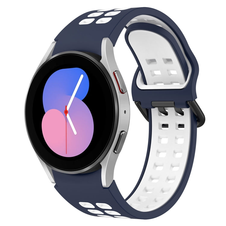 Two-Color Breathable Silicone Watch Band, For Samsung Galaxy Watch 5 40mm, For Samsung Galaxy Watch 4 44mm