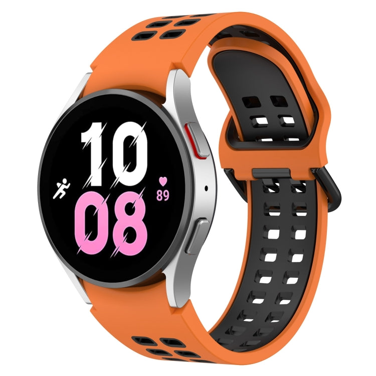 Two-Color Breathable Silicone Watch Band, For Samsung Galaxy Watch 5 44mm, For Samsung Galaxy Watch 5 Pro 45mm