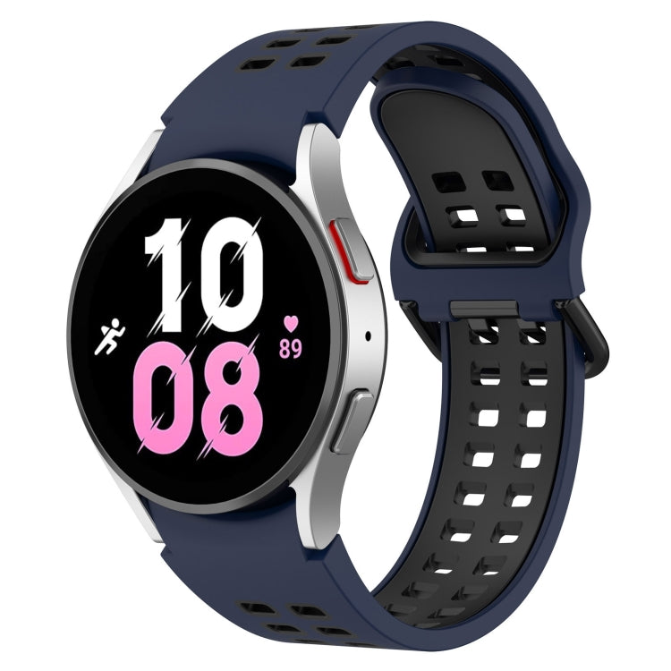 Two-Color Breathable Silicone Watch Band, For Samsung Galaxy Watch 5 44mm, For Samsung Galaxy Watch 5 Pro 45mm
