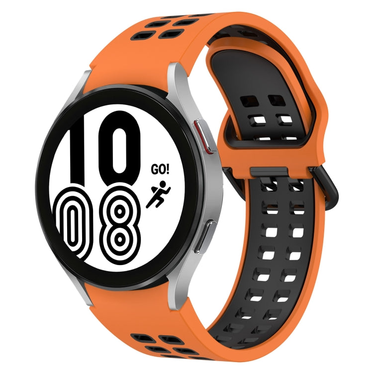 Two-Color Breathable Silicone Watch Band, For Samsung Galaxy Watch 5 40mm, For Samsung Galaxy Watch 4 44mm
