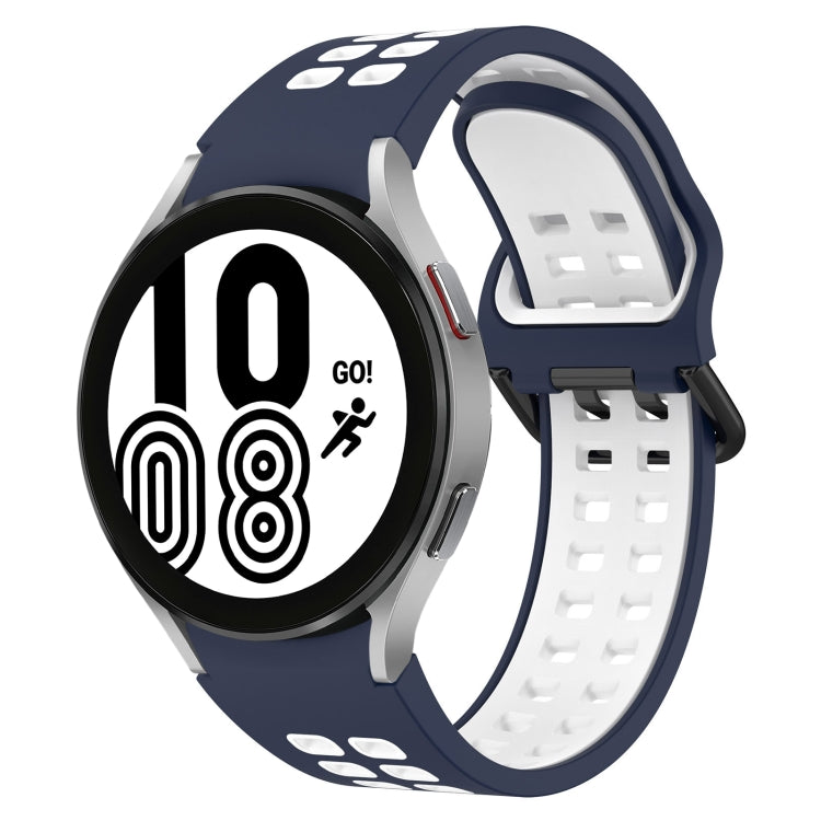 Two-Color Breathable Silicone Watch Band, For Samsung Galaxy Watch 5 40mm, For Samsung Galaxy Watch 4 44mm