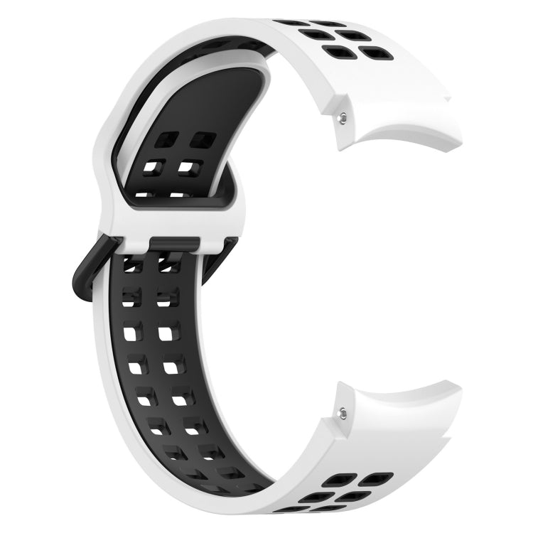 Two-Color Breathable Silicone Watch Band, For Samsung Galaxy Watch 4 40mm, For Samsung Galaxy Watch 4 Classic 46mm