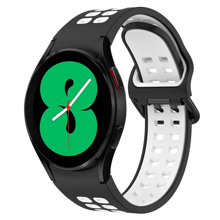 Two-Color Breathable Silicone Watch Band, For Samsung Galaxy Watch 4 40mm, For Samsung Galaxy Watch 4 Classic 46mm