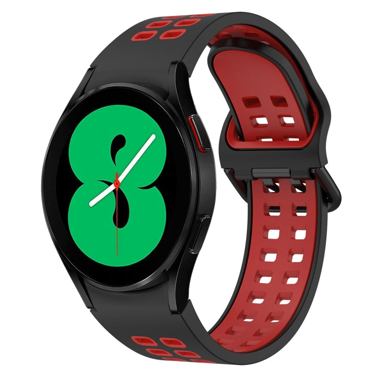 Two-Color Breathable Silicone Watch Band, For Samsung Galaxy Watch 4 40mm, For Samsung Galaxy Watch 4 Classic 46mm