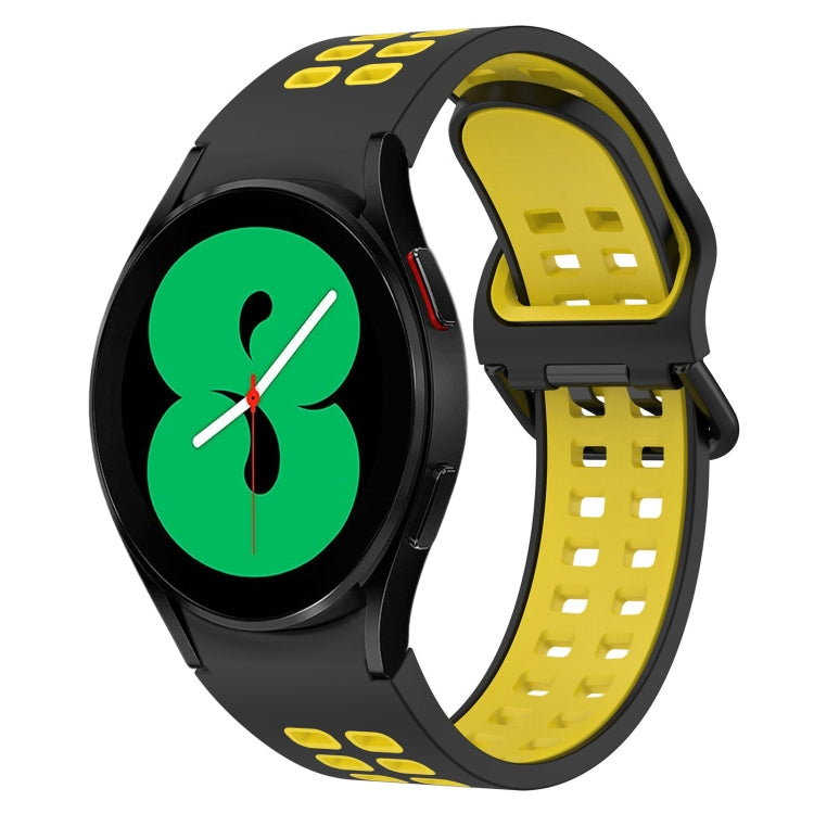 Two-Color Breathable Silicone Watch Band, For Samsung Galaxy Watch 4 40mm, For Samsung Galaxy Watch 4 Classic 46mm