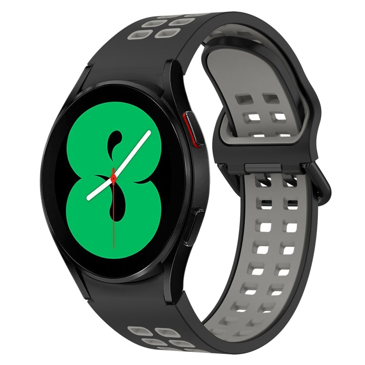 Two-Color Breathable Silicone Watch Band, For Samsung Galaxy Watch 4 40mm, For Samsung Galaxy Watch 4 Classic 46mm