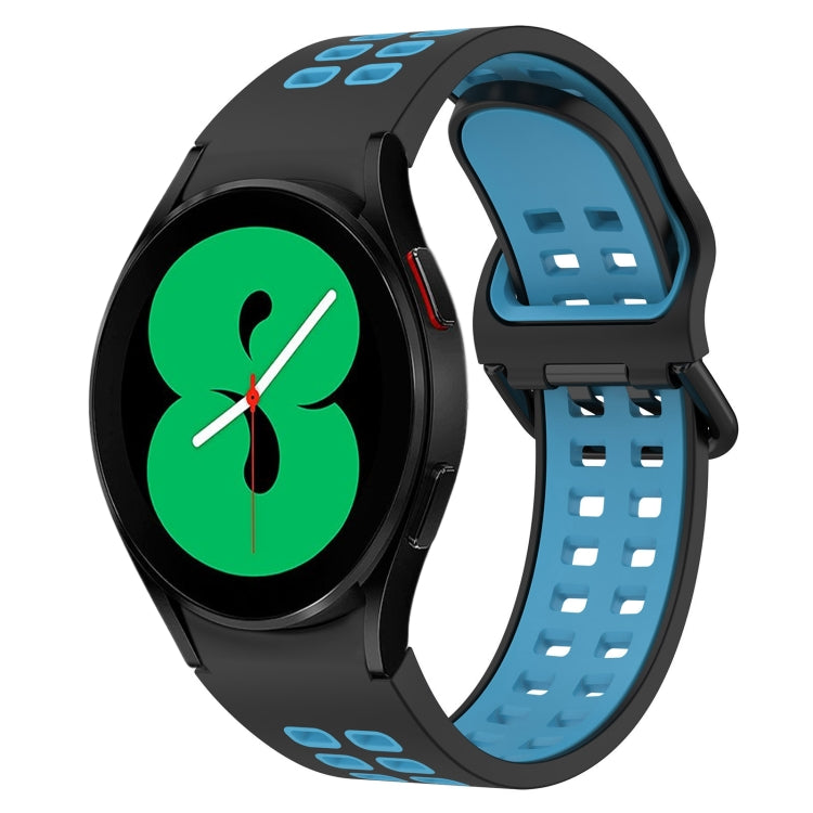 Two-Color Breathable Silicone Watch Band, For Samsung Galaxy Watch 4 40mm, For Samsung Galaxy Watch 4 Classic 46mm