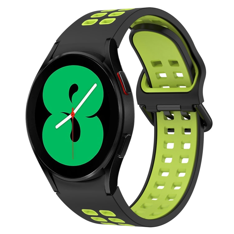 Two-Color Breathable Silicone Watch Band, For Samsung Galaxy Watch 4 40mm, For Samsung Galaxy Watch 4 Classic 46mm
