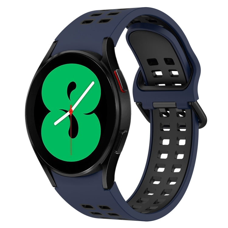 Two-Color Breathable Silicone Watch Band, For Samsung Galaxy Watch 4 40mm, For Samsung Galaxy Watch 4 Classic 46mm