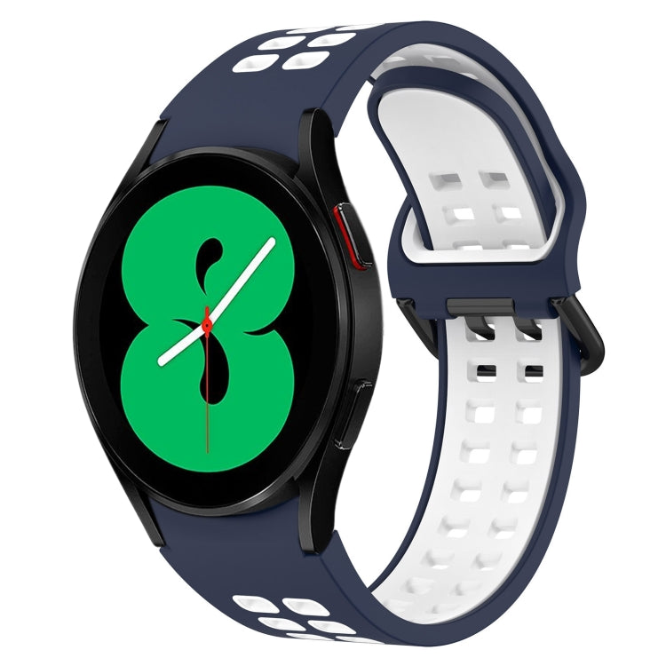 Two-Color Breathable Silicone Watch Band, For Samsung Galaxy Watch 4 40mm, For Samsung Galaxy Watch 4 Classic 46mm