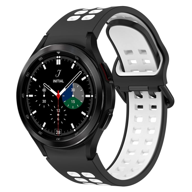 Two-Color Breathable Silicone Watch Band, For Samsung Galaxy Watch 4 40mm, For Samsung Galaxy Watch 4 Classic 46mm