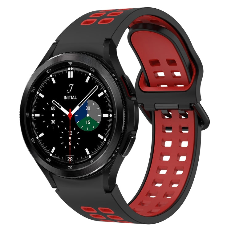 Two-Color Breathable Silicone Watch Band, For Samsung Galaxy Watch 4 40mm, For Samsung Galaxy Watch 4 Classic 46mm