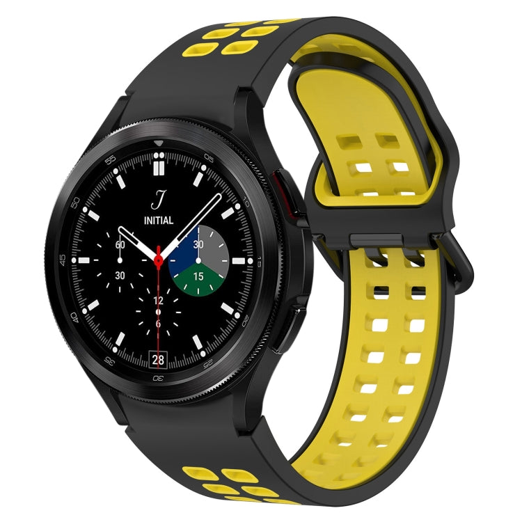 Two-Color Breathable Silicone Watch Band, For Samsung Galaxy Watch 4 40mm, For Samsung Galaxy Watch 4 Classic 46mm