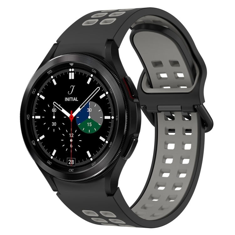 Two-Color Breathable Silicone Watch Band, For Samsung Galaxy Watch 4 40mm, For Samsung Galaxy Watch 4 Classic 46mm