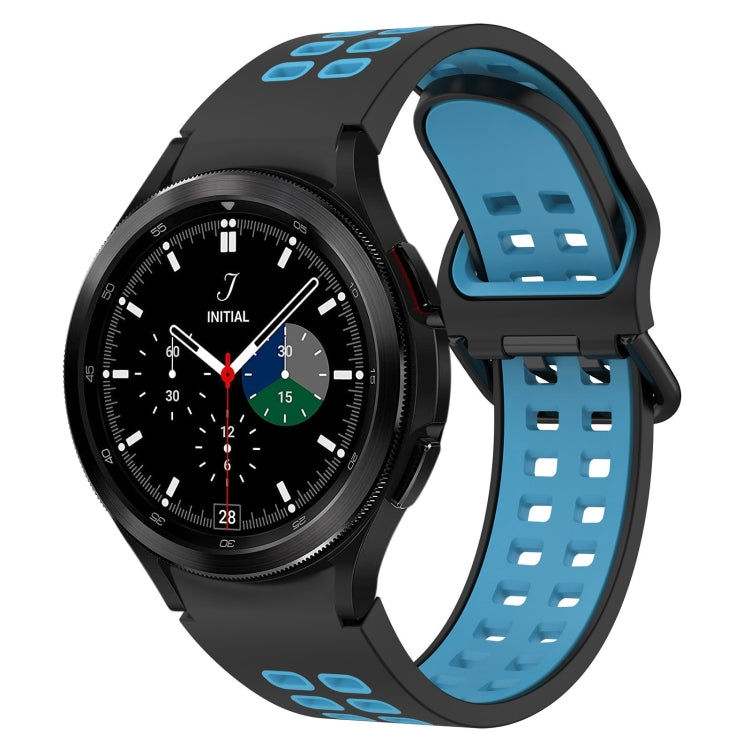 Two-Color Breathable Silicone Watch Band, For Samsung Galaxy Watch 4 40mm, For Samsung Galaxy Watch 4 Classic 46mm