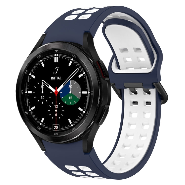 Two-Color Breathable Silicone Watch Band, For Samsung Galaxy Watch 4 40mm, For Samsung Galaxy Watch 4 Classic 46mm