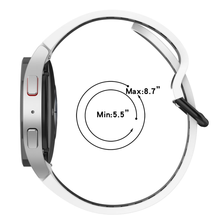 Two-Color Breathable Silicone Watch Band, For Samsung Galaxy Watch 5 40mm, For Samsung Galaxy Watch 4 44mm