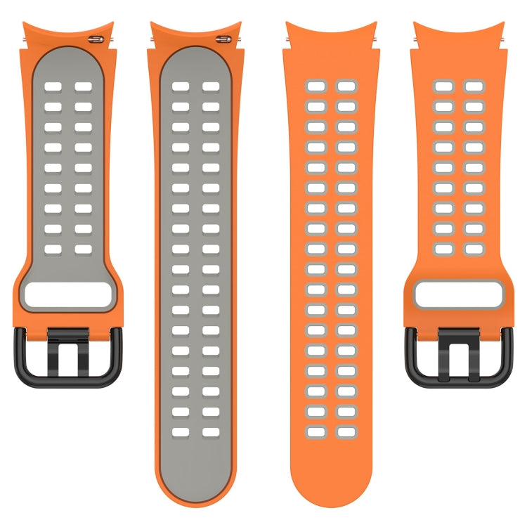 Two-Color Breathable Silicone Watch Band, For Samsung Galaxy Watch 5 40mm, For Samsung Galaxy Watch 4 44mm