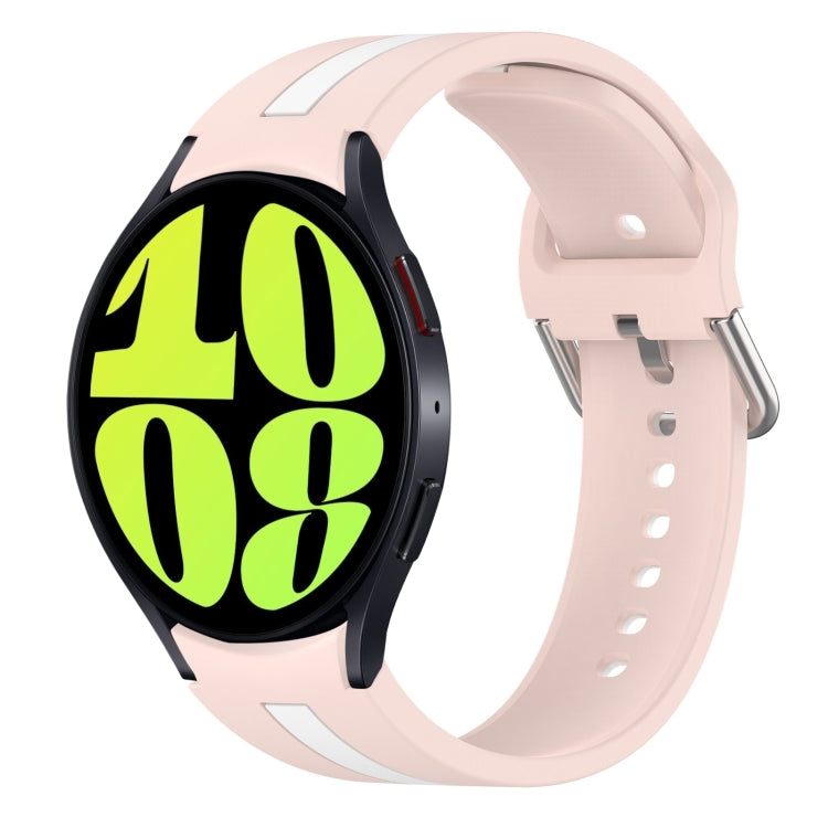 Two-Color Silicone Watch Band, For Samsung Galaxy Watch 6 Classic 47mm, For Samsung Galaxy Watch 6 44mm