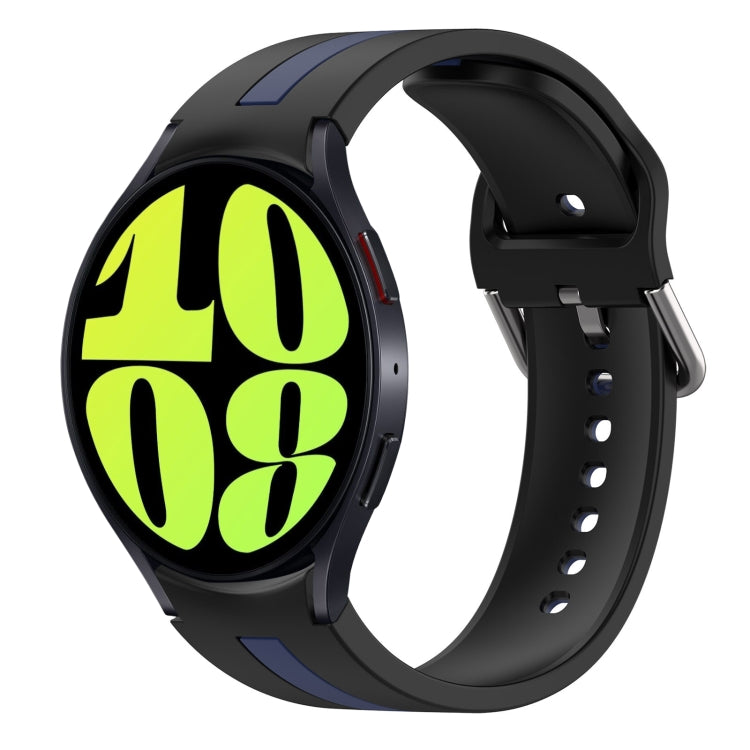 Two-Color Silicone Watch Band, For Samsung Galaxy Watch 6 Classic 47mm, For Samsung Galaxy Watch 6 44mm