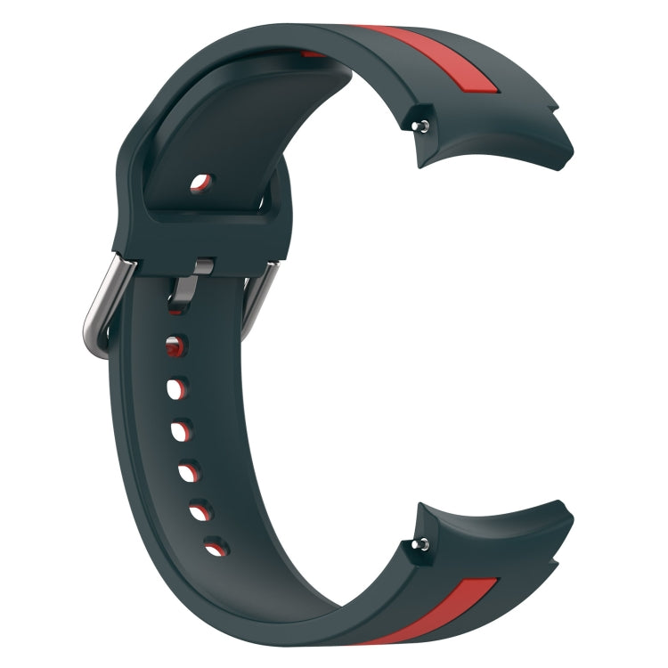 Two-Color Silicone Watch Band, For Samsung Galaxy watch 5 Pro Golf Edition, For Samsung Galaxy watch 5 Golf Edition