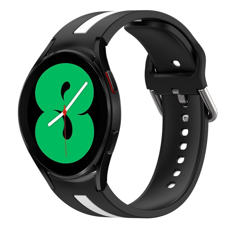 Two-Color Silicone Watch Band, For Samsung Galaxy Watch 4 44mm, For Samsung Galaxy Watch 4 40mm