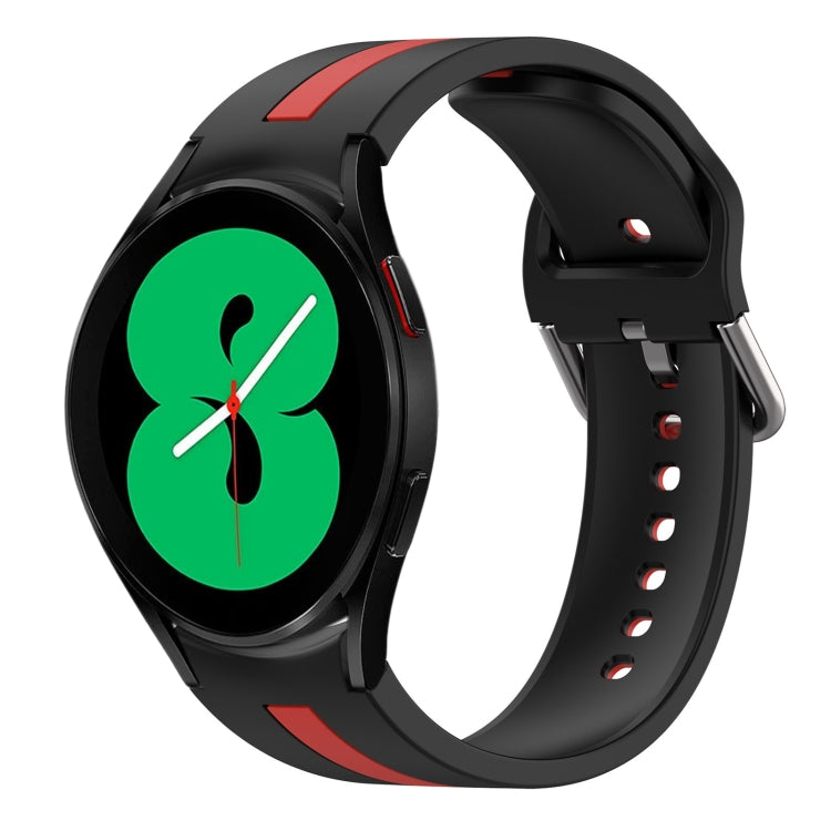 Two-Color Silicone Watch Band, For Samsung Galaxy Watch 4 44mm, For Samsung Galaxy Watch 4 40mm