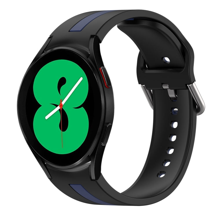 Two-Color Silicone Watch Band, For Samsung Galaxy Watch 4 44mm, For Samsung Galaxy Watch 4 40mm